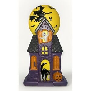 Cracker Barrel 3FT Haunted House Blow Mold Halloween Decor Lighted Ghost Cat
